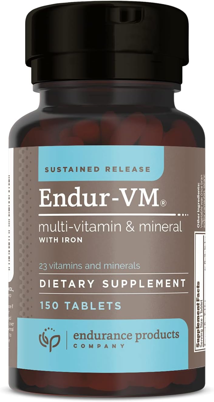 Sponsored Ad - Endur-VM Multivitamin & Mineral (with Iron), Daily Multivitamin with Vital Minerals, Vitamin B, Vitamin D & Folic Acid, Gluten Free, 150 Tablets