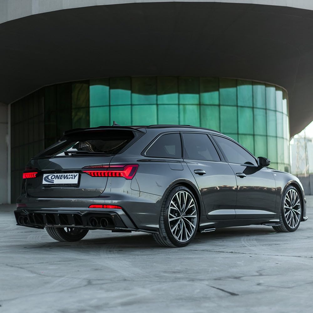 Hinten Splitter kompatibel mit Audi S6 C8 Limousine–Avant 2019+