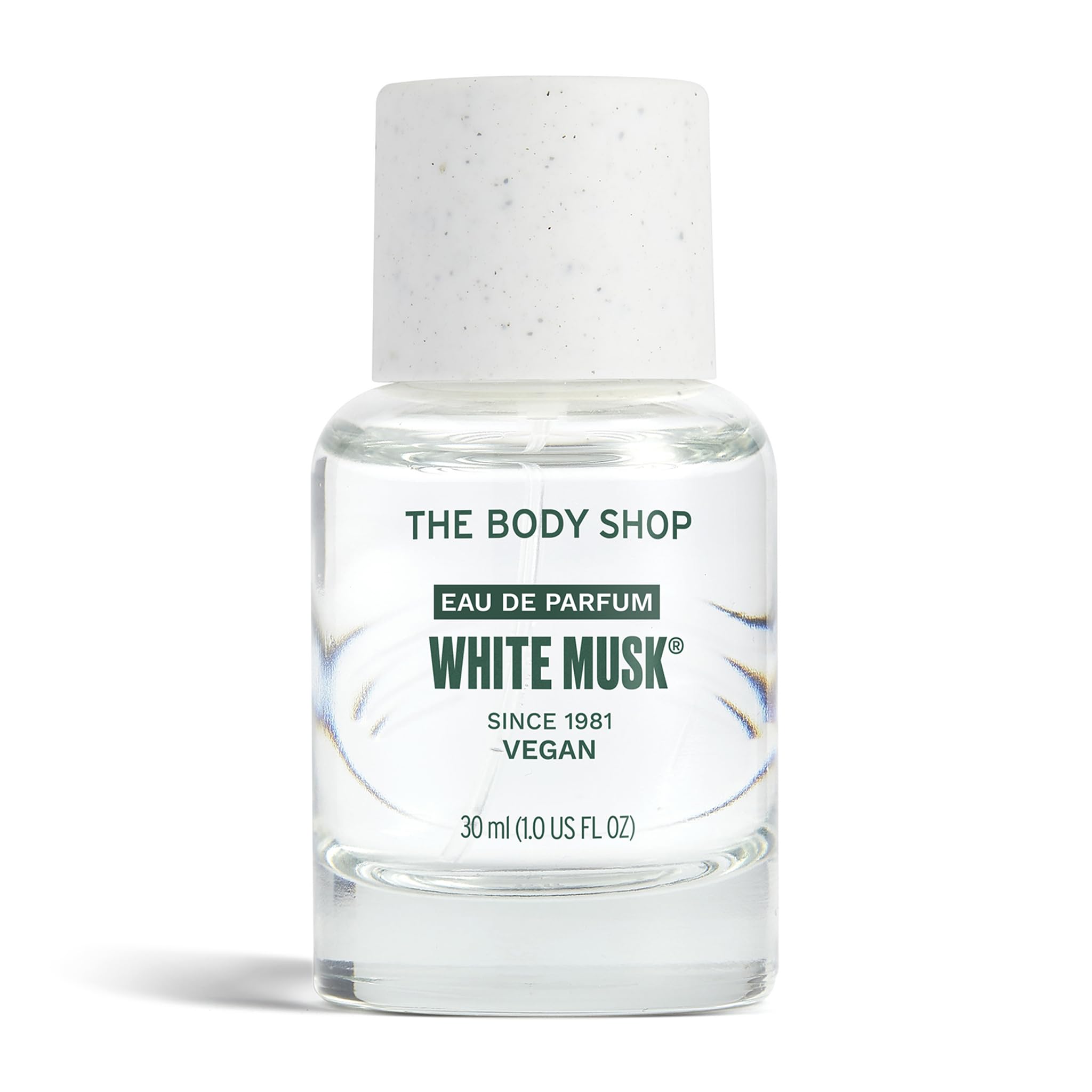 The Body Shop White Musk Eau de Parfum (1x 30ml), Fresh Floral Fragrance with Jasmine & Cruelty-Free Musk, Vegan Eau de Parfum in Recyclable Glass Bottle