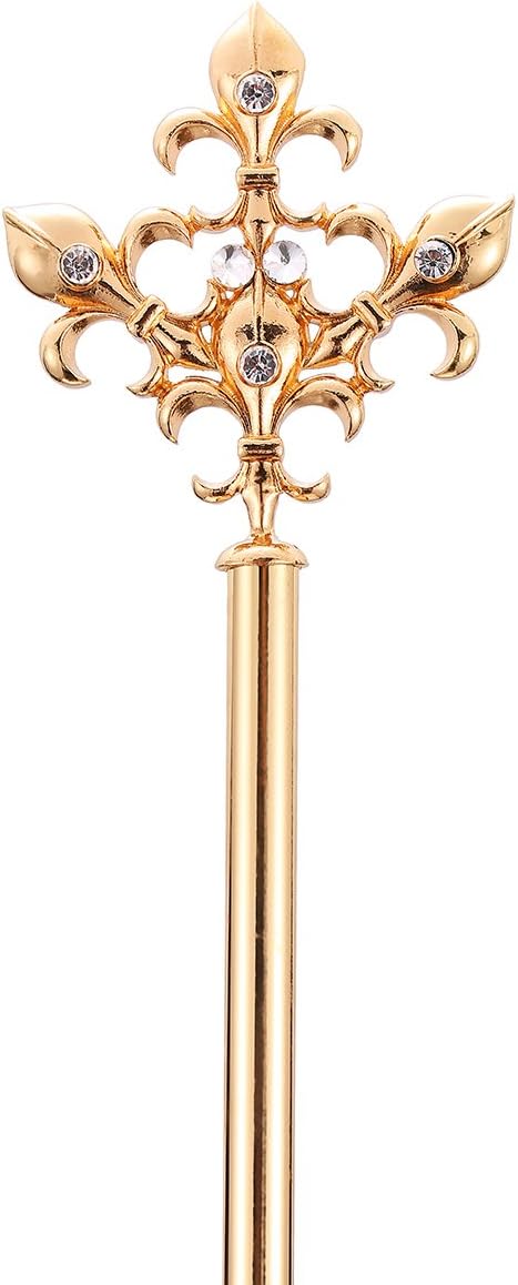 Fleur-De-Lis Gold Scepter