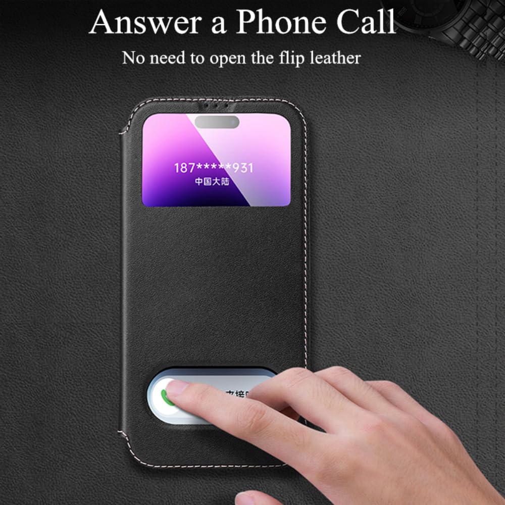 Funda de piel transparente para iPhone 15, 14, 13, 12, 11 Pro Max, XR, XS, X, 7, 8 Plus, SE 2020, 2022, con tapa magnética, color chocolate, para iPhone 11