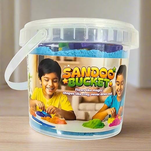 Sandoo Bucket Kinetic Sand Toy Set 1Kg