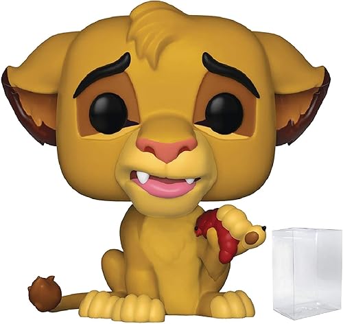 Figura de vinilo de Disney The Lion King  Simba Funko Pop! (incluye funda protectora de caja de pop)