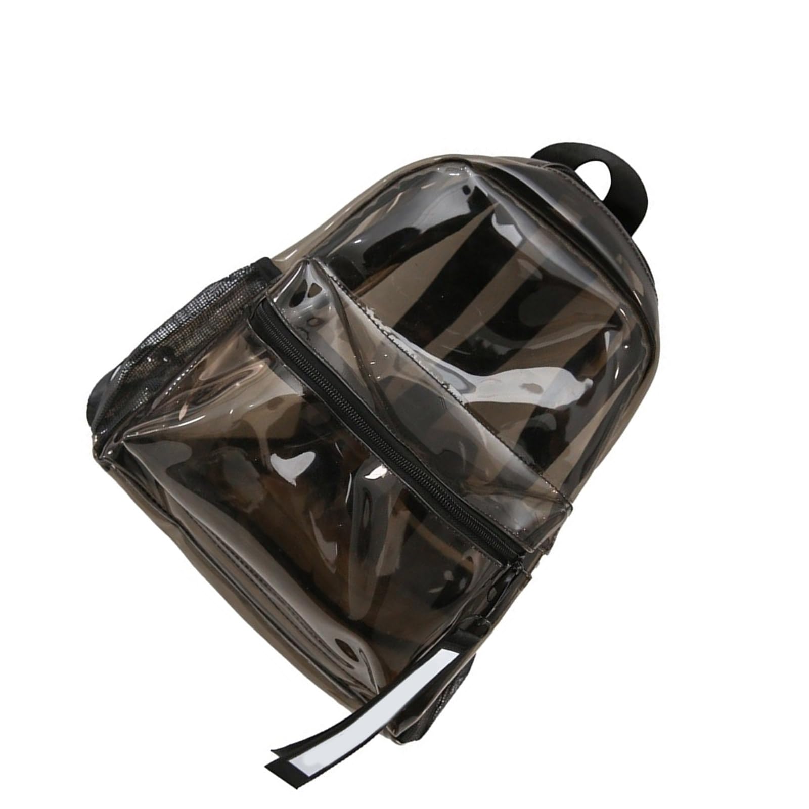 Zaino trasparente capacità Borsa da scuola trasparente impermeabile con cerniera casual Zaino da viaggio in PVC visibile resistente all ' acqua