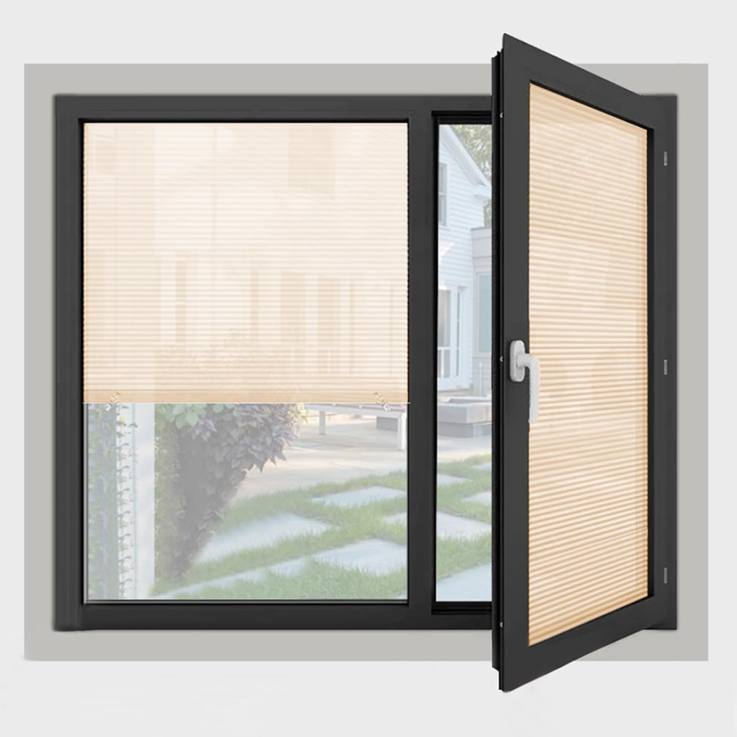 No Drill Blinds, Temporary Blinds Window Blinds No Drilling Stick On ...