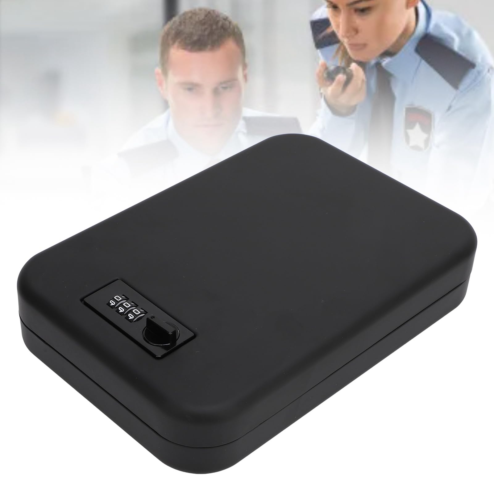 Tragbarer Safe, Sicherheitskasten aus Stahlblech mit Zahlencode, Reisesafe für Zuhause, Büro oder Reisen