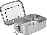 Vista 9 de Lonchera de acero inoxidable – Contenedor de alimentos ecológico y reciclable, a prueba de fugas y apto para lavavajillas, sin BPA, diseño de comida
