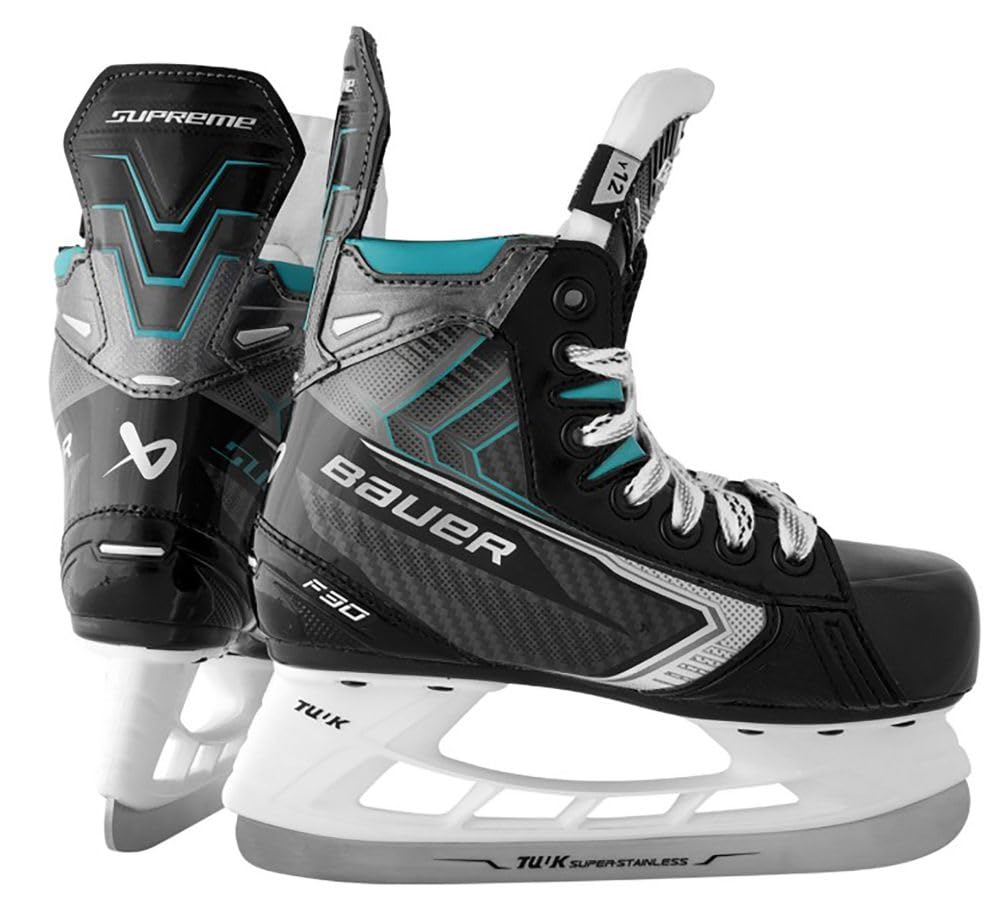 Bauer Supreme F30 Patins de hockey sur glace pour enfants Y11 - Euro 29,5