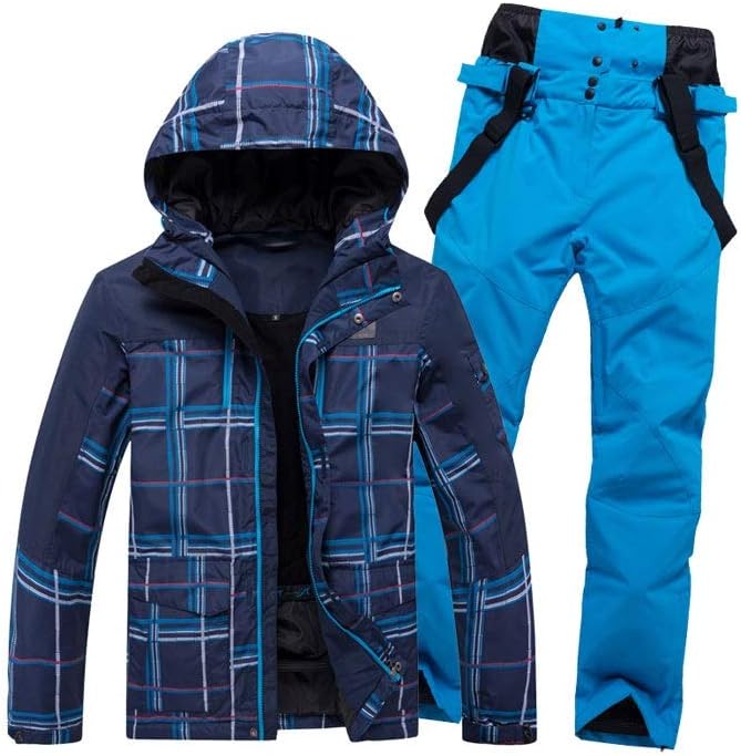 New Thick Warm Men Ski Suit Waterproof Windproof Skiing Snowboarding Jacket Pants Set Winter Snow Wear Suits