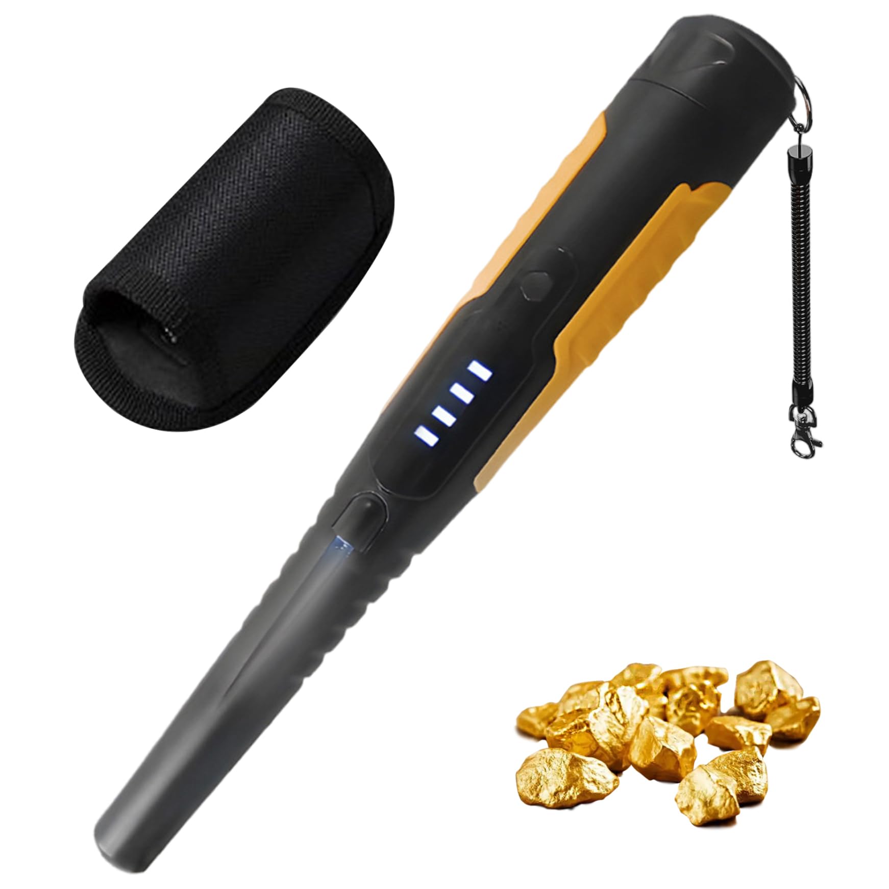 Baguette de détecteur métaux étanche IP68 portable avec détection à 360 degrés