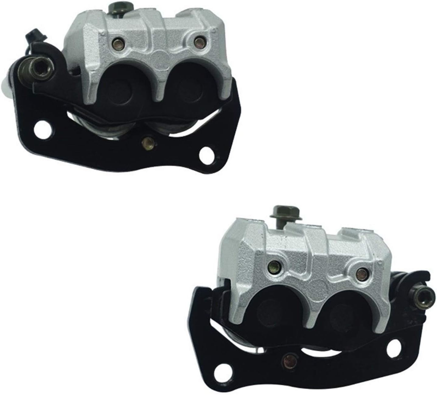 Front Left Right Brake Caliper Set W/Pads Compatible For Yamaha Rhino 450 660 700 2004-2013,5B4-2580T-01-00,5B4-2580U-01-00
