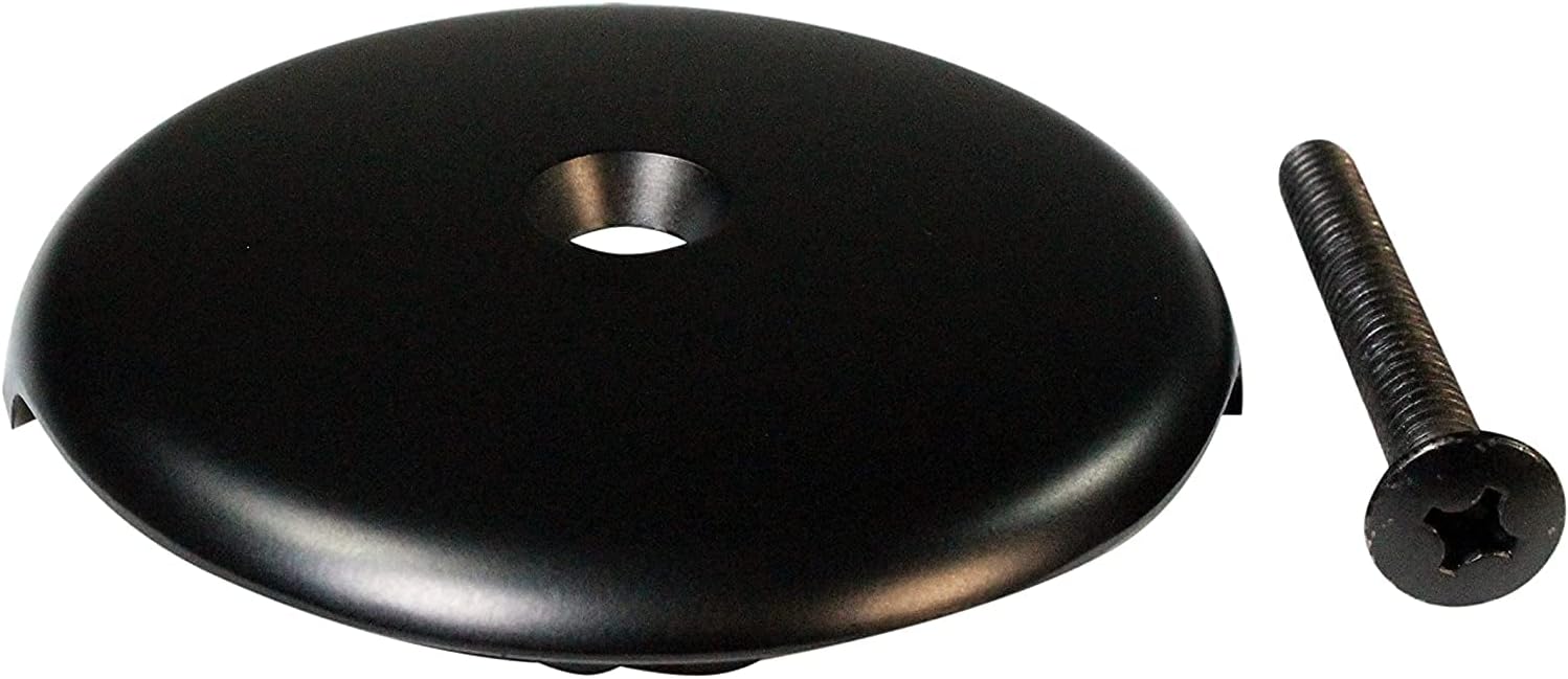 Westbrass D93-50-12 1-1/2" Coarse Thread Tip-Toe Bathtub Drain Plug Trim Set with One-Hole Overflow Faceplate, Oil Rubbed Bronze (50-Pack)