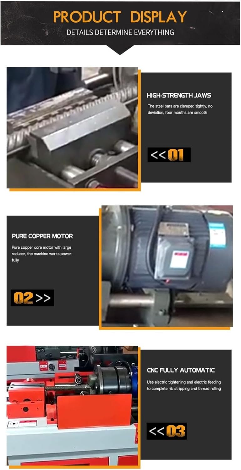 Rebar Thread Rolling Machine – Automatic Steel Bar Threading Machine for Construction Couplers