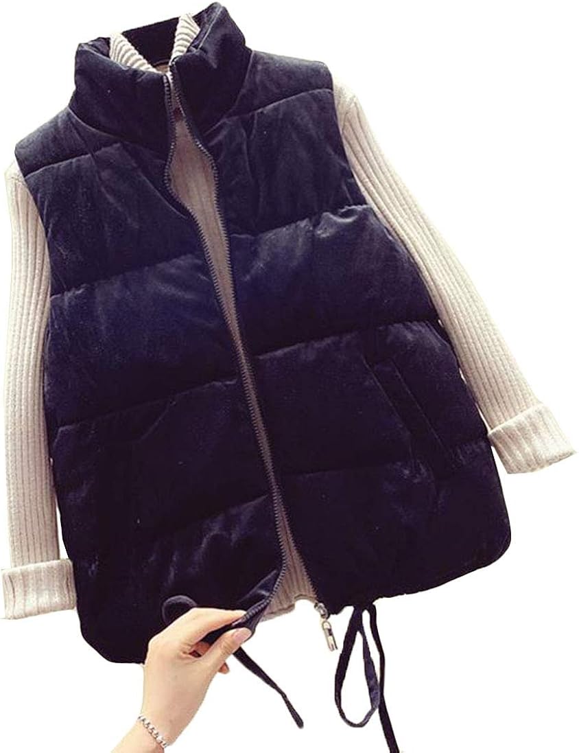 Mengfanレディース ダウンベスト 可愛い 中綿ベスト 秋 冬 ベスト 防寒 防風 レディース シンプル アウター カジュアル ショート丈 Mengfanレディース ダウンベスト 可愛い 中綿ベスト 秋 冬 ベスト 防寒 防風 レディース シンプル アウター カジュアル ショート丈