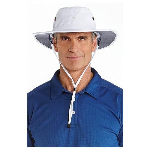 Coolibar sombrero modelable de ala ancha con protección solar UPF 50 para hombre