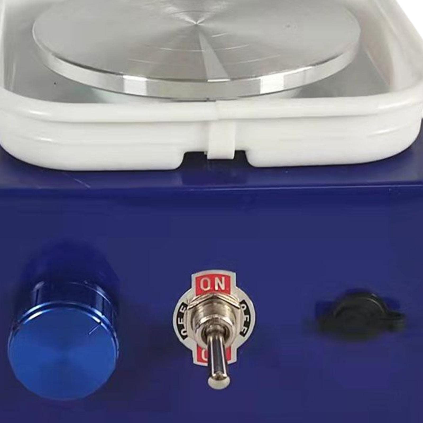 Milageto Elektrische Töpferscheibe, abnehmbar, waschbar, Becken, Kunsthandwerk, Sculpting, Werkzeug, Trimmrad, Heimwerkermaschine für Anfänger, Kinder, Blau