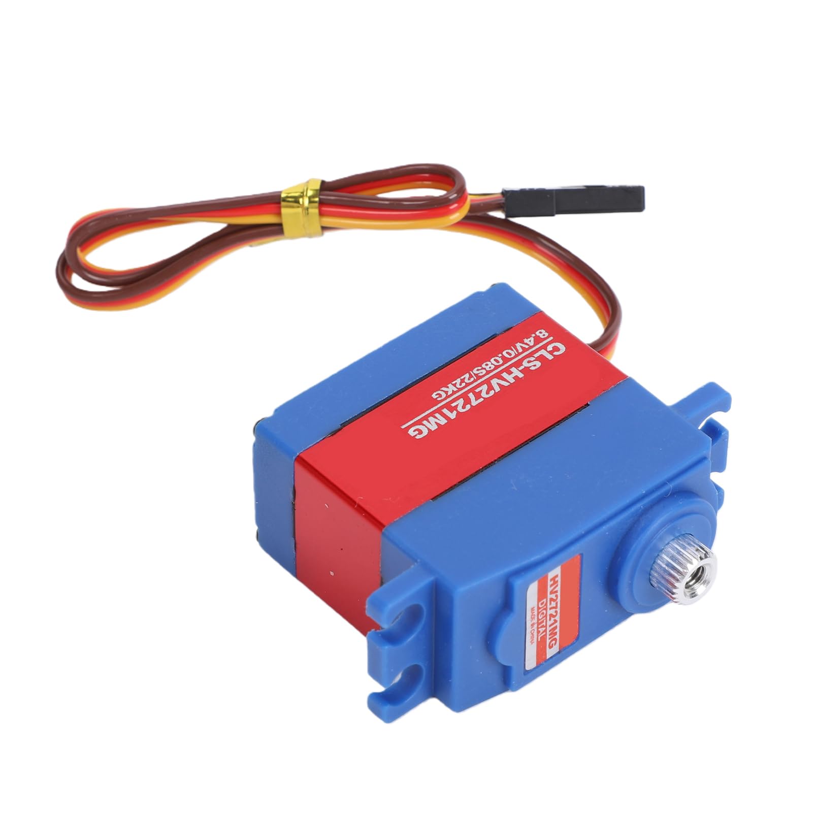 POENVFPO Servo RC de Alto par, Motor sin Núcleo de 22 Kg con Engranajes Metálicos de 25T, Resistente Al Agua IP67 para Coches y Aviones RC