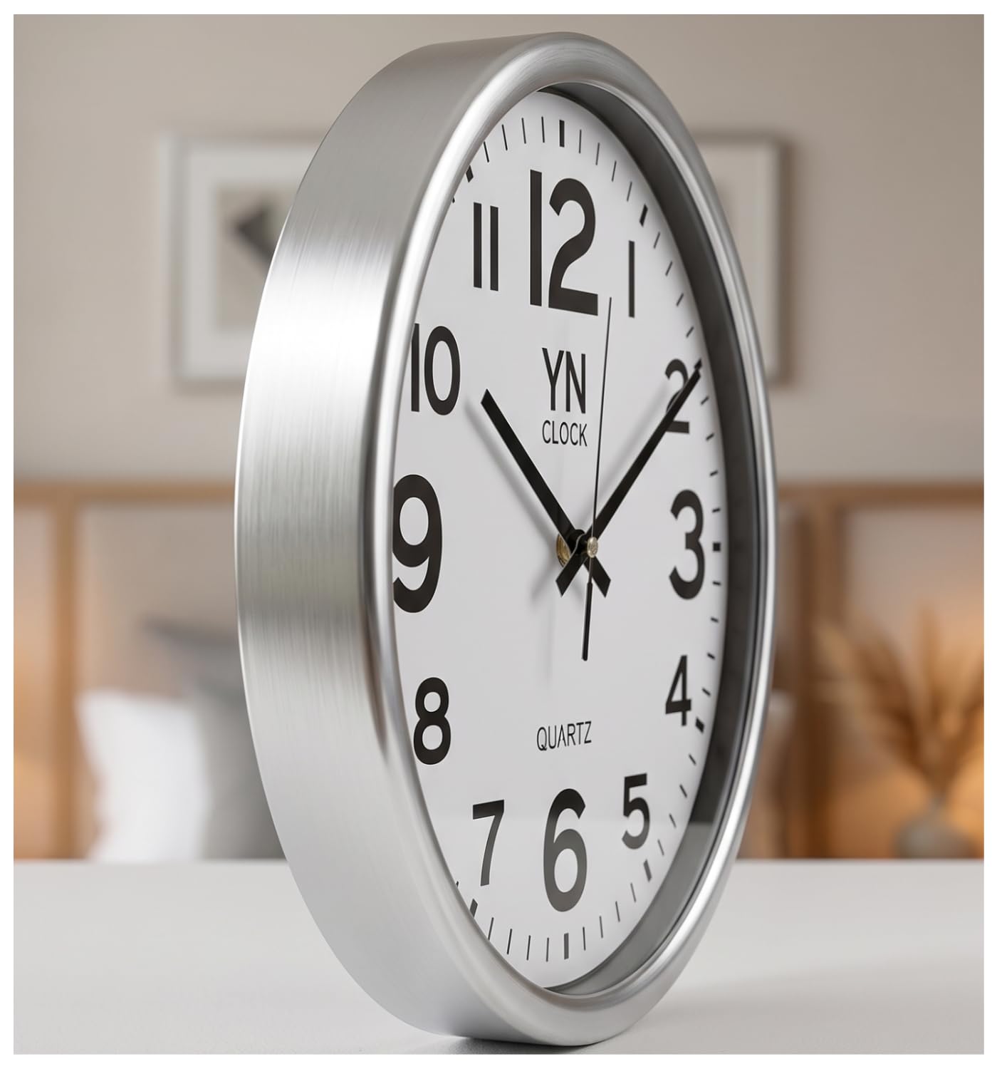 Relógio de Parede 20cm Estilo Escandinavo Design Clean de Alta Leitura para Cozinha,