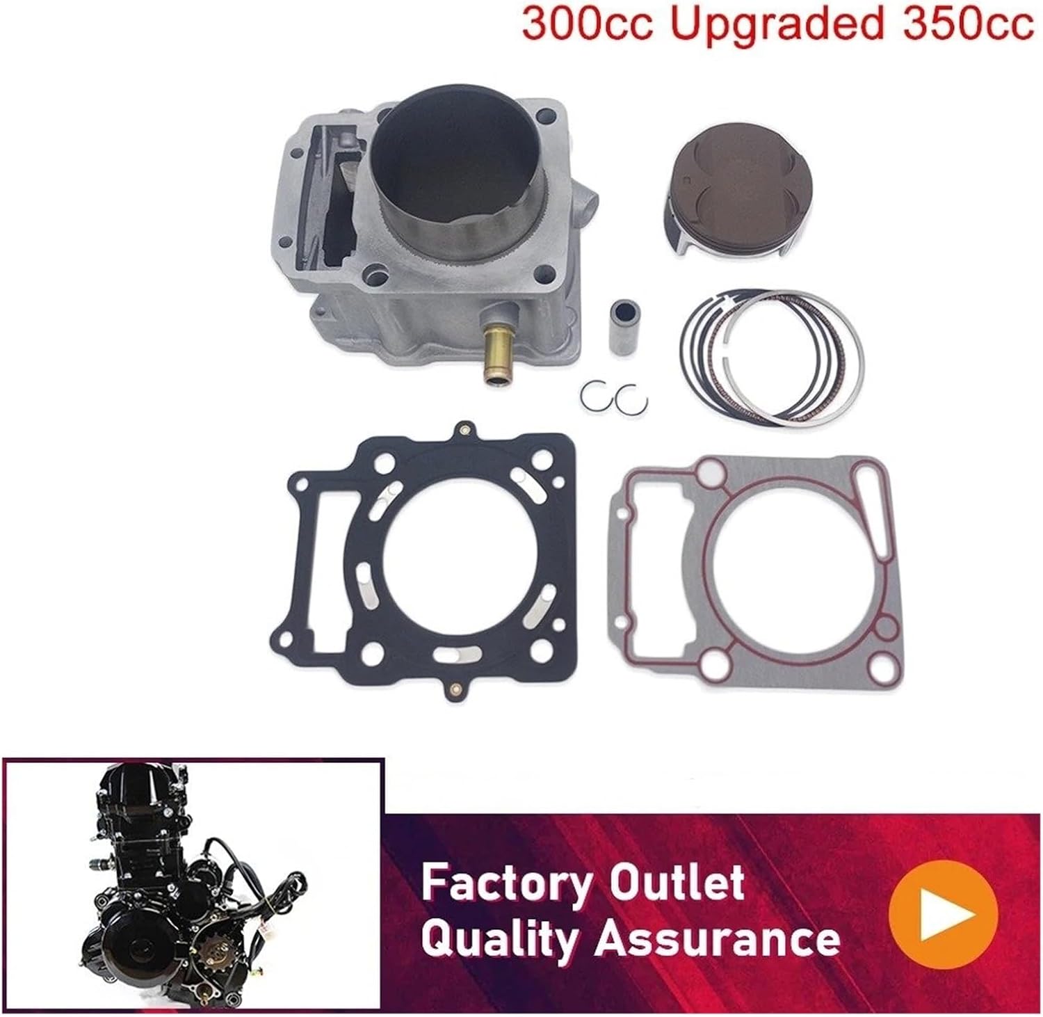 Motorcycle Assembly Piston for KEWS for ZONGSHEN for NB350 for NB300 Motorcycle 77mm Cylinder Block Piston Pin Ring Gasket Kit ZS174MN-5