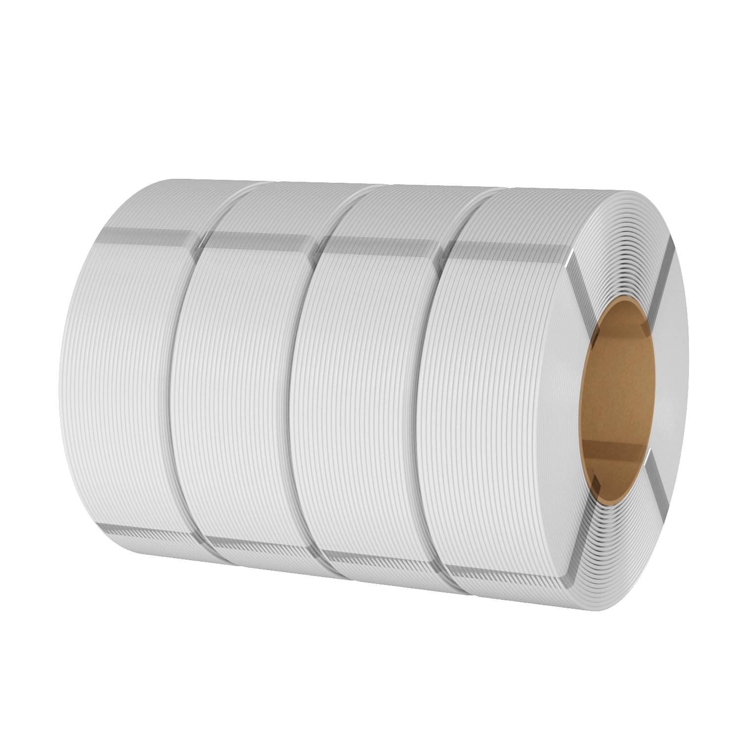 eSUN PLA Refill Filamento di ricarica 1,75 mm, filamento di stampa 3D senza spago Precisione, precisione dimensionale +/- 0,03 mm, 1 kg per bobina, 4 bobine per stampanti 3D,Bianco freddo-4KG