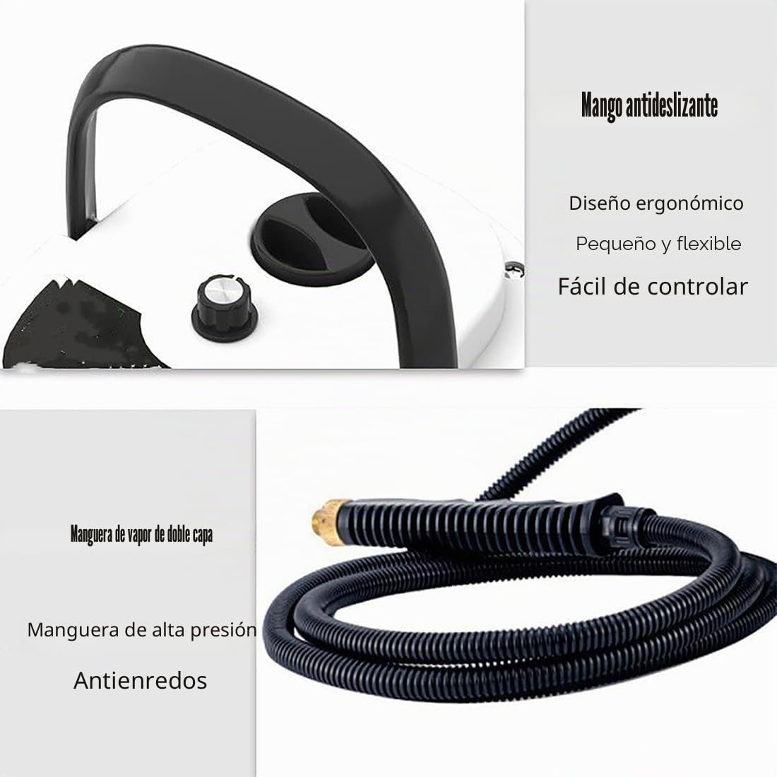 Limpiador de vapor para coche, máquina portátil de alta temperatura, 2500 W, limpiador de vapor presurizado de alta temperatura de 2500 W, máquina de vapor para lavar carros para coche, hogar (rojo)