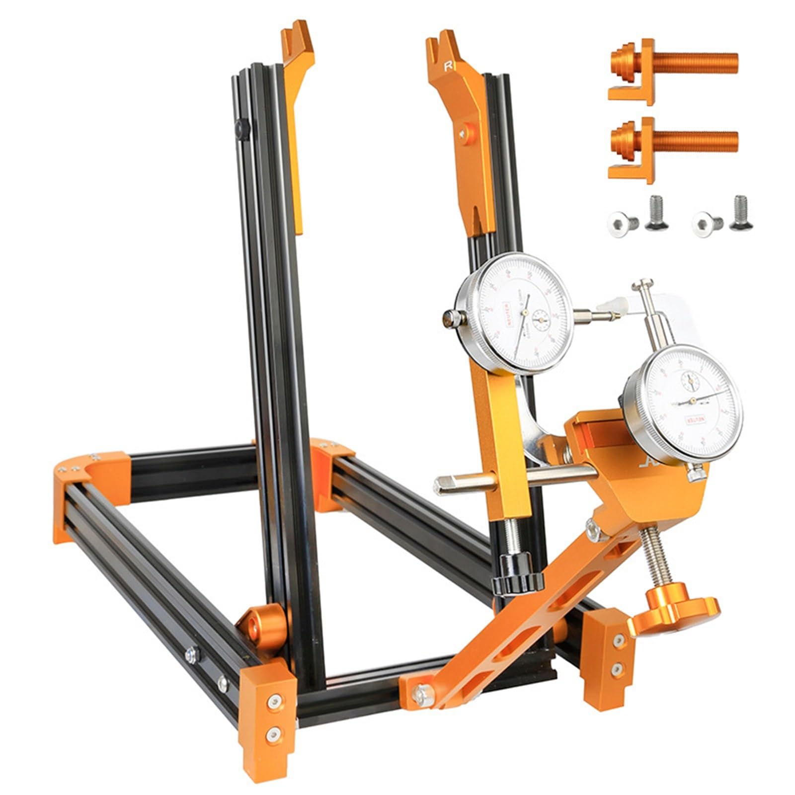 Supporto per la manutenzione delle biciclette Supporti for la regolazione dei cerchi for biciclette, for l'allineamento delle ruote, astrumenti for riparazione