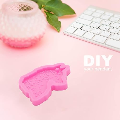 Miniatura 9 de Molde de resina de silicona con forma de lobo, molde de resina para llavero, molde de resina de exposición para joyería y colgantes, regalo ideal