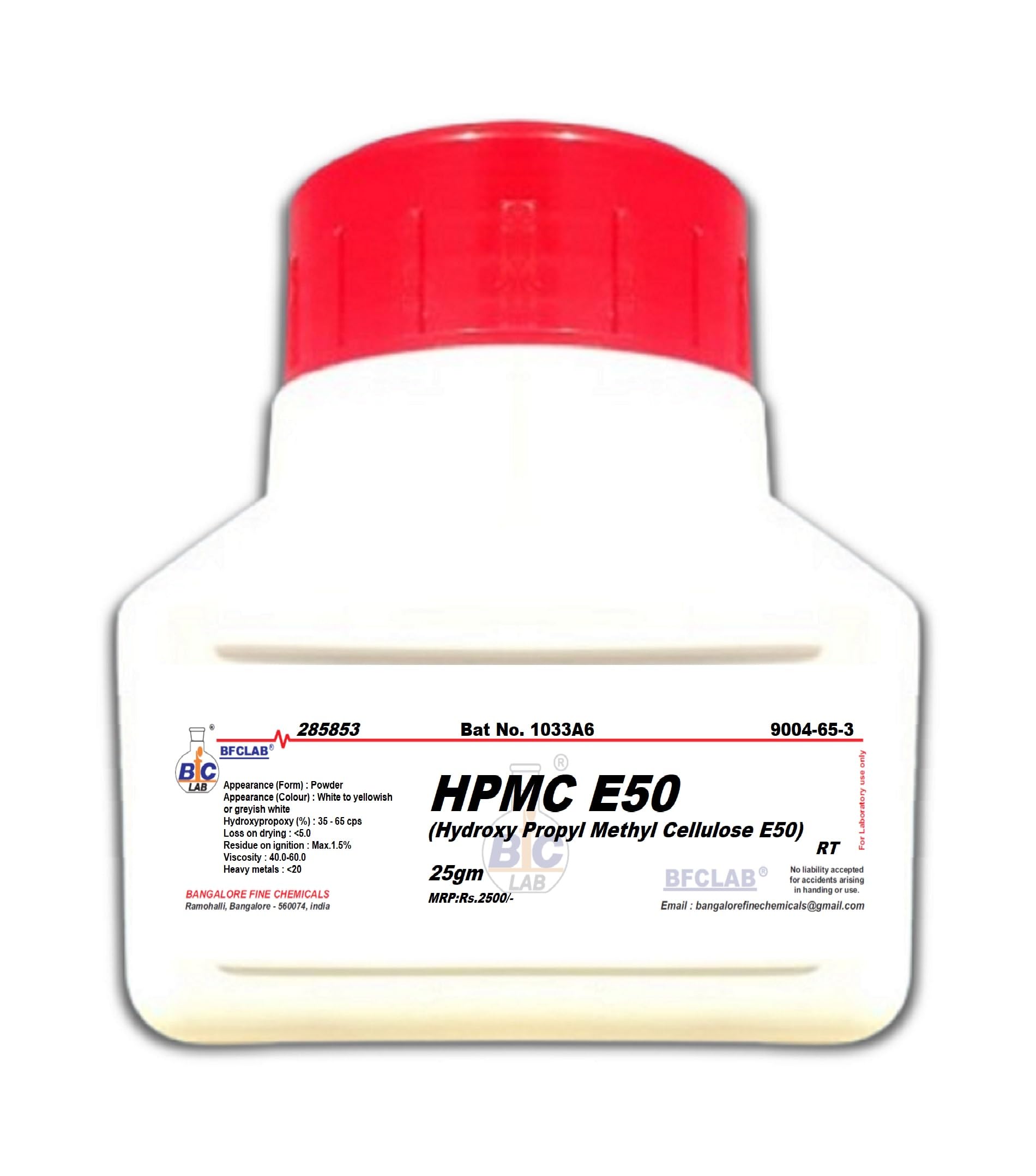 HYDROXY PROPYL METHYL CELLULOSE E50-25gm (HPMC E50)-image-35