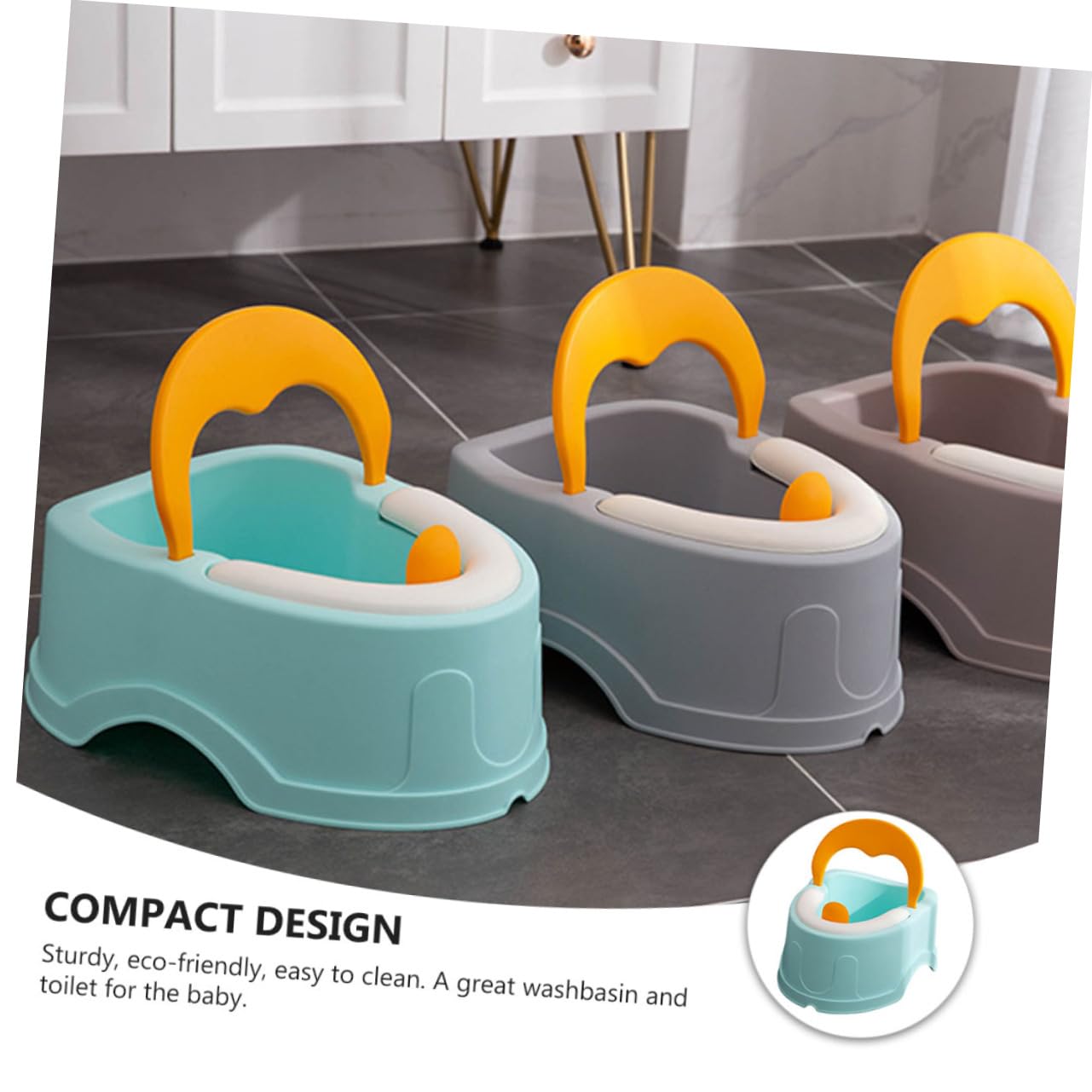 Yardwe Inodoro Portátil Para Bebés Inodoro Para Lavar El Trasero Del Lavabo Para Uso Viajes Infantil Para Camping y Viajes