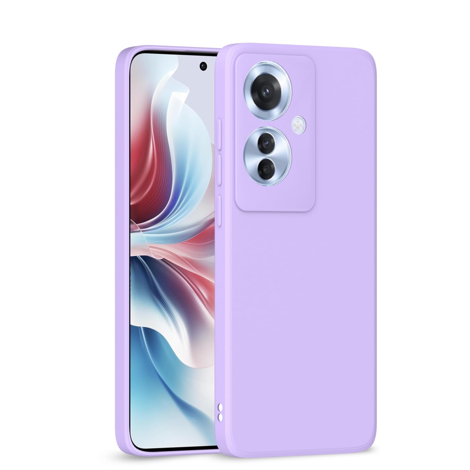 Pikkme Back Cover Camera Protection Shockproof Soft Matte Silicone Back Case for Oppo F25 Pro 5G (Purple) (B0DFGQZFZX) Amazon Price History, Amazon Price Tracker