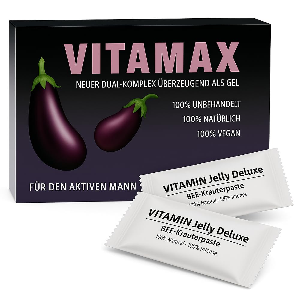 VITAMAX für Männer - Premium Kräuterkomplex | Hochwertige Premium Rezeptur | Für aktive Männer | Praktische Portionsbeutel | Made in Germany | Qualitätsgeprüft