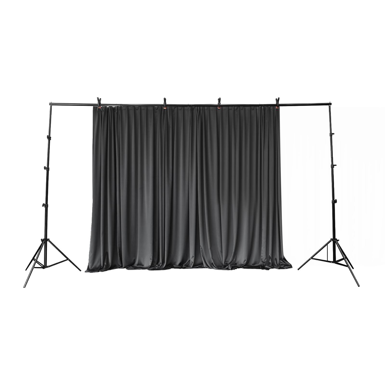 Supporto per sfondo fotografico, altezza 2,8 m, sistema di sfondo regolabile con 4 morsetti per fotografia