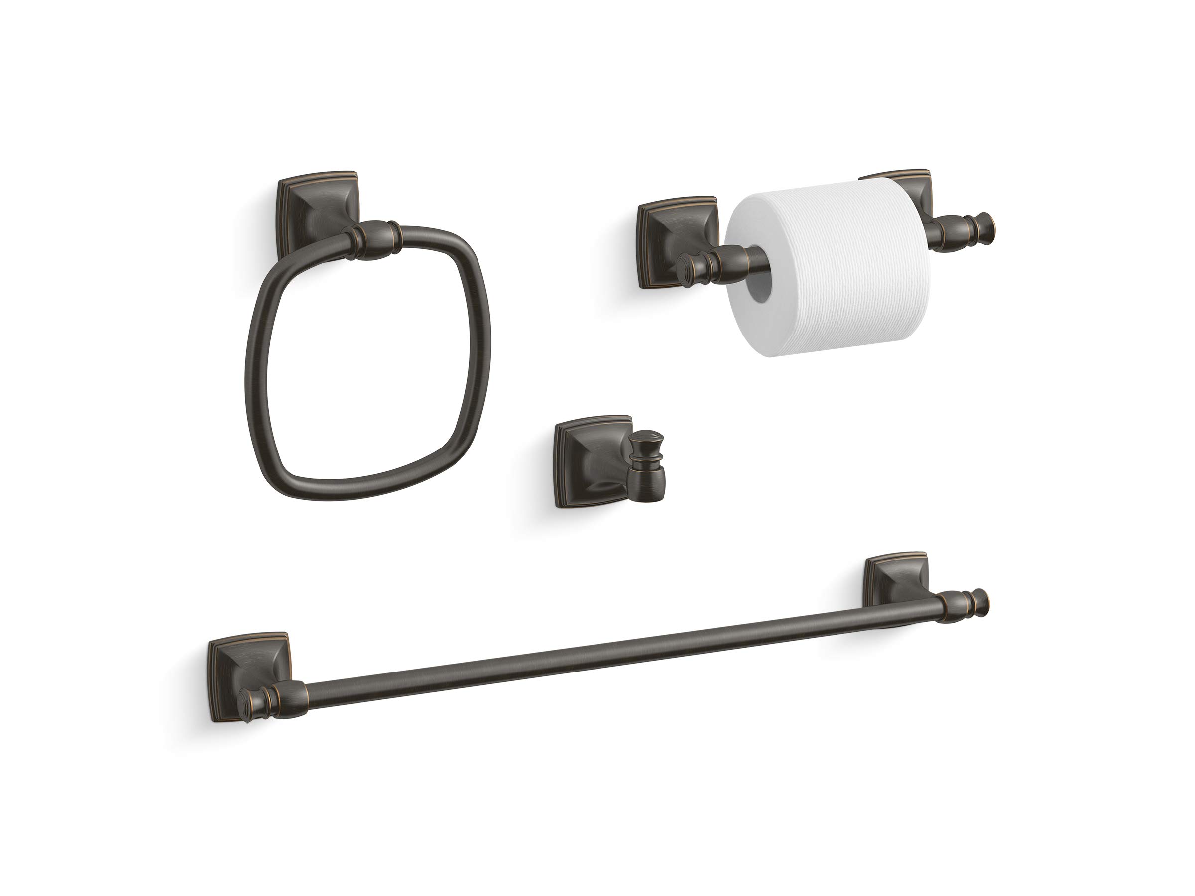 KOHLER Grand Towel Ring – Corrosion-Resistant Bathroom Holder In Transitional Style