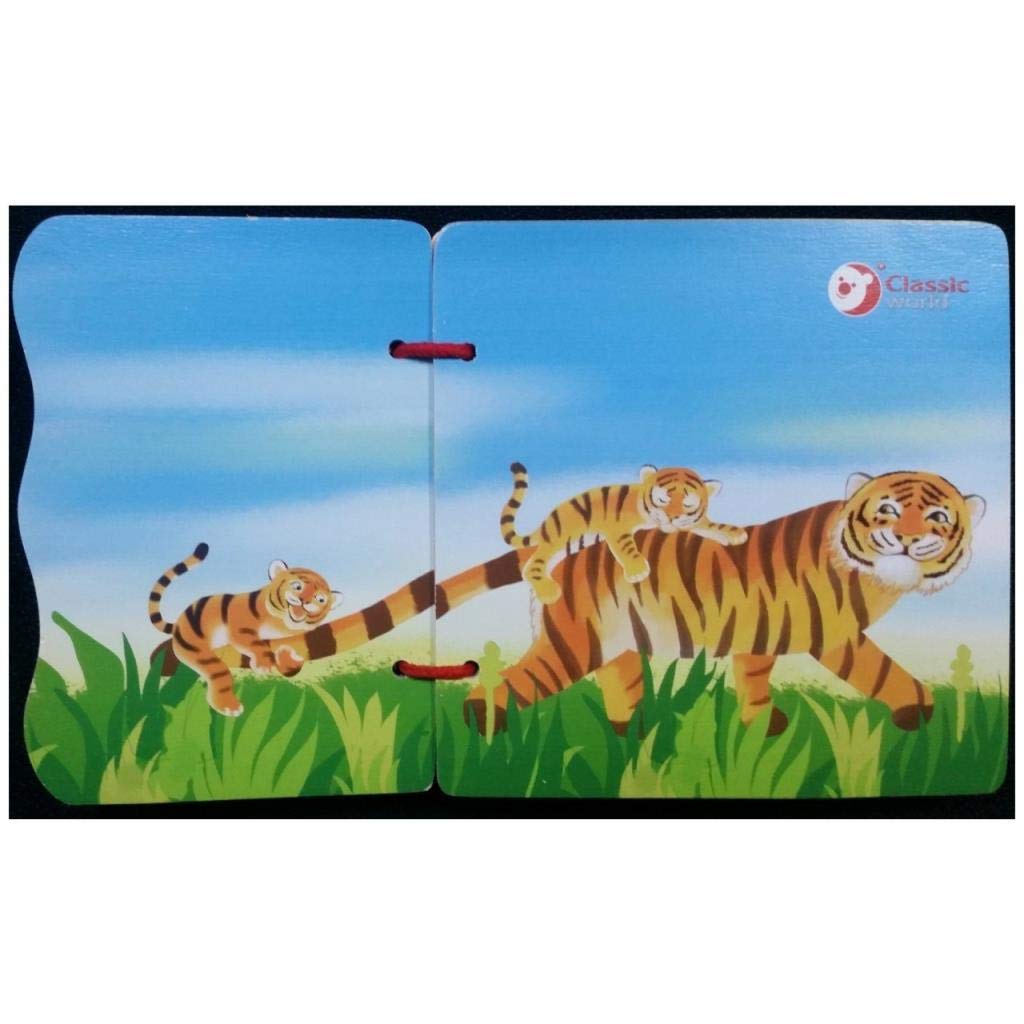 Classic World Ahşap Vahşi Hayvanlar Kitabım