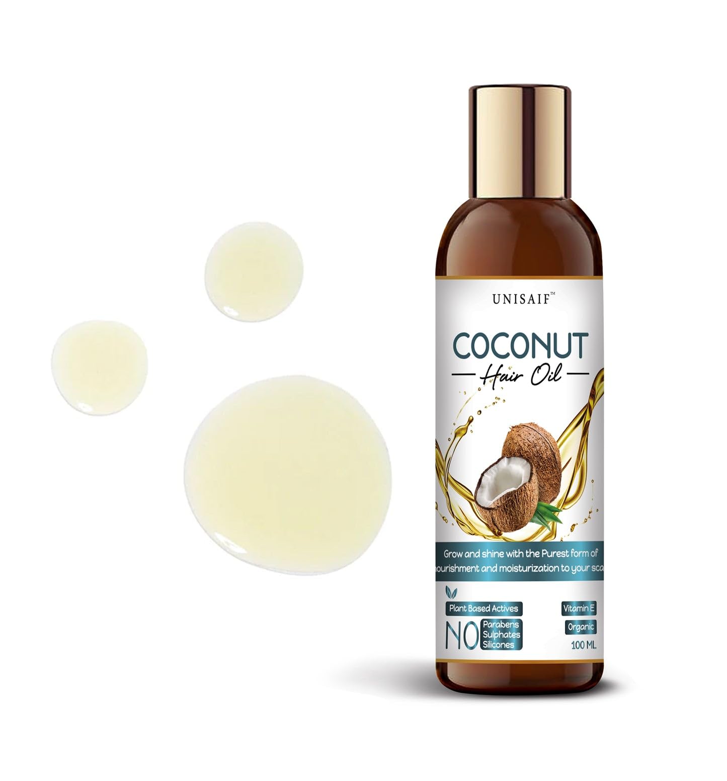 Extra Virgin Coconut Hair Oil 100ml, Multicolor, 100 ml (Pack of 1) - Image 2