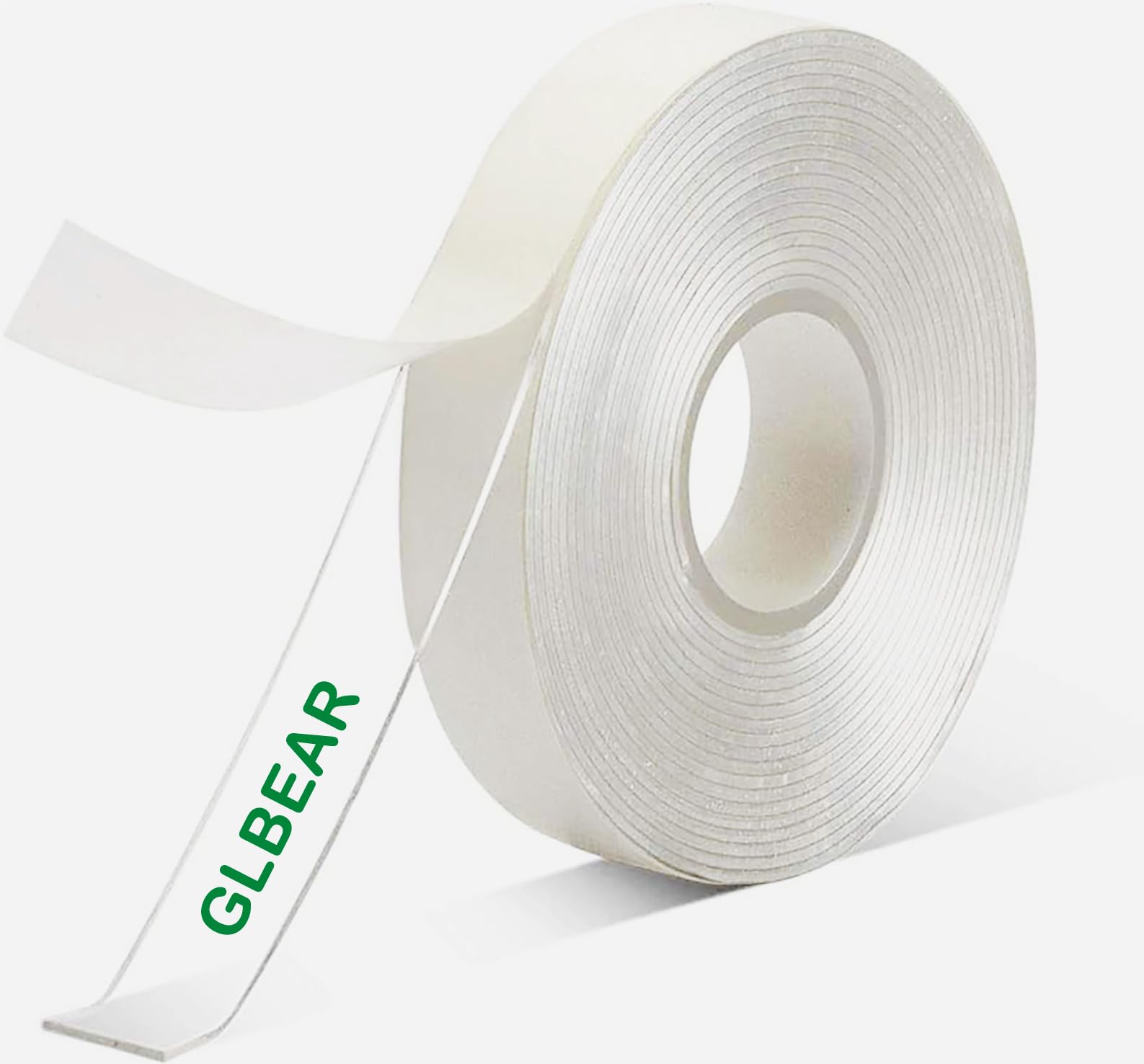 Extra Strong Double Sided Tape, 16.5FT Double Sided Adhesive Tape Heavy Duty, Clear & Tough Nano Tape for Hanging Picture, Poster, Carpet, Photo Deco, Multipurpose Mounting Tape (1/24" x1/2" x 16.5')