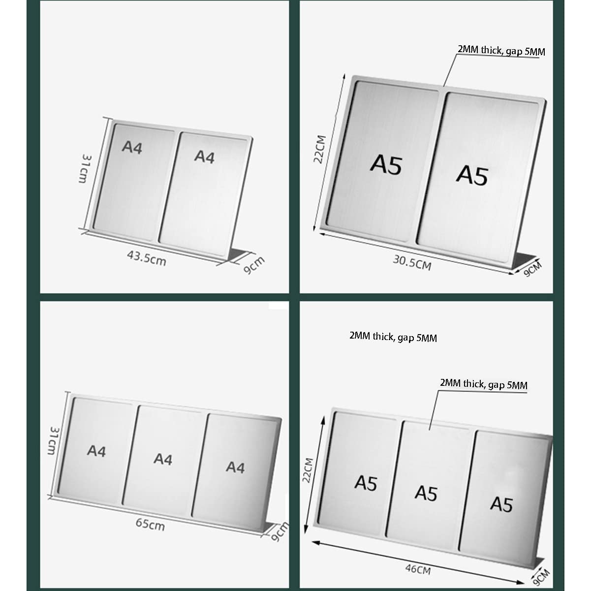 Cadre Carré En Acier Inoxydable - Guéry - Espace PRO