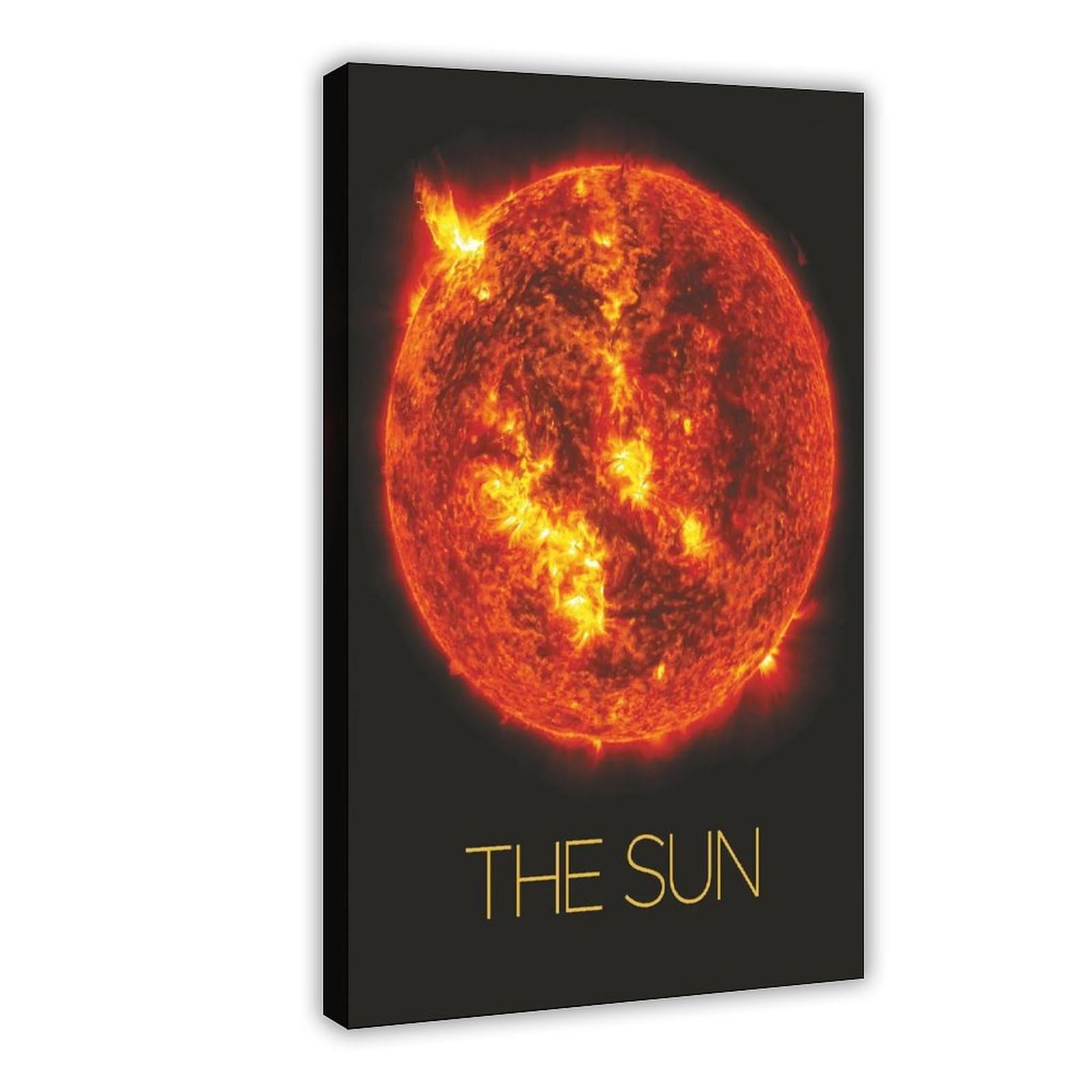 Bareronor Sun Vast Galaxy Canvas Poster Bedroom Decor Landscape Office Room Decor Gift 16" L X 24" W