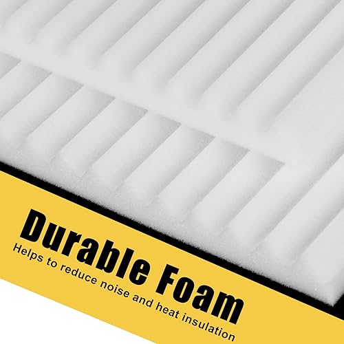 Miniatura 3 de Paneles de aislamiento de espuma para aire acondicionado de ventana, 17 x 9 x 78 pulgadas, kit de paneles aislados laterales para ventanas, paquete