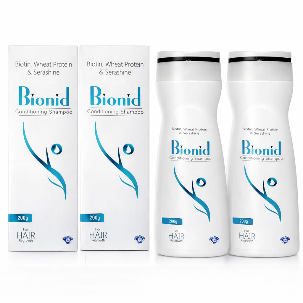 BIONID Shampoo | Hair Strengthening Formula | Anti-Hair Fall | Alcohol-Free | Strengthening and Nourishing Formula by nidus Pharma, 200ML (Pack of 2)-image-40