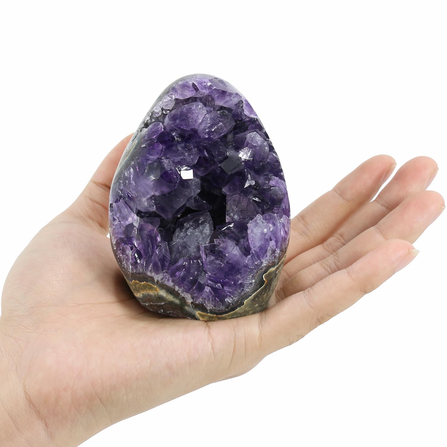 Amethyst Crystal Rock, Real Amethyst Stone, Amathesis Crystal Cluster Geode, Purple Crystals and Healing Stones, Amatista Piedra Natural, Cuarzos Originales De Energia Y Piedras, Columnar (500g)