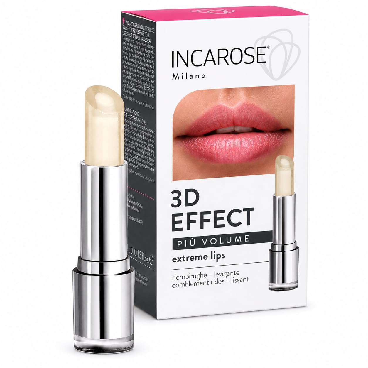 Incarose Piu Volume Extrème Lips Soin Biactif 4,8ml