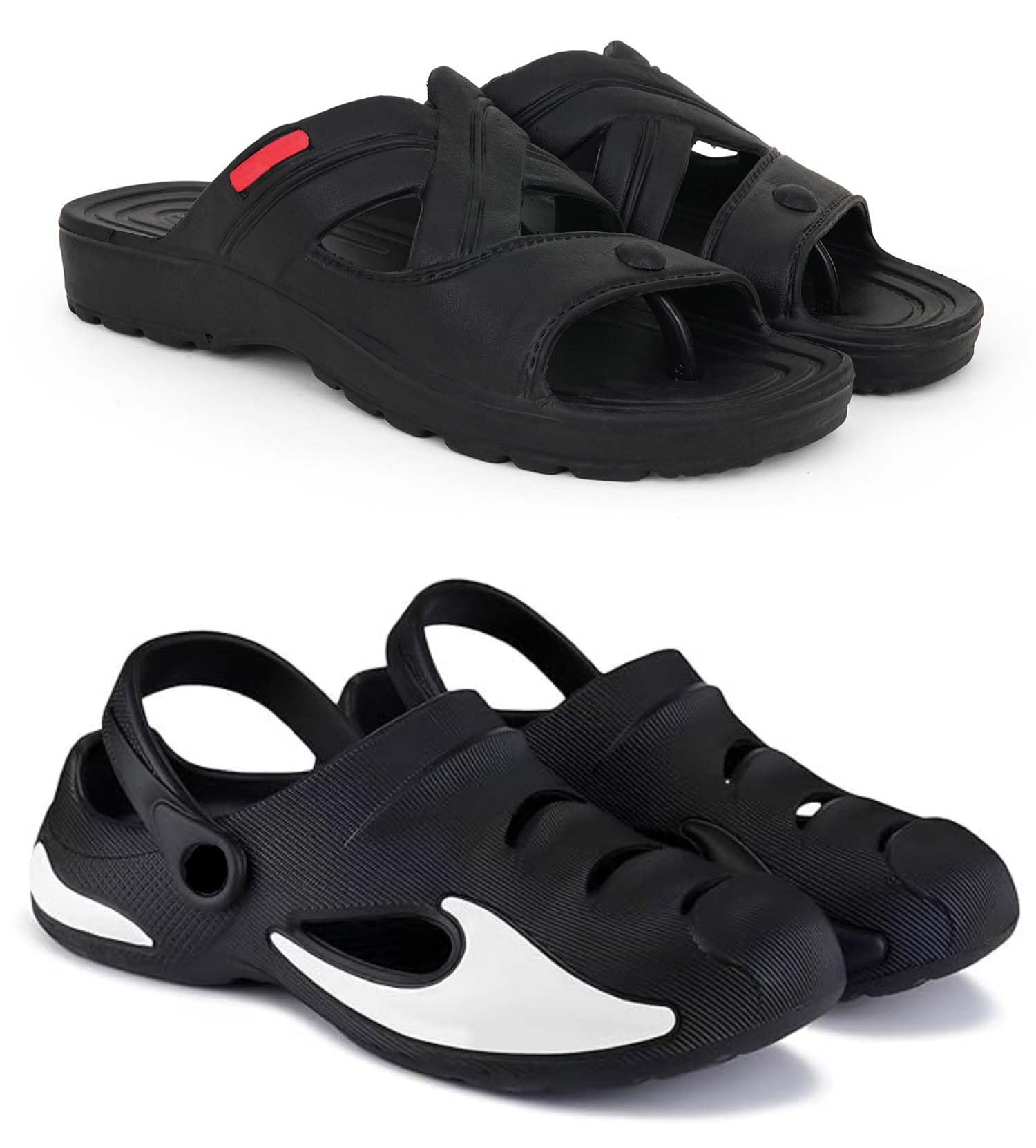 pampy angel Slipper/Flip Flops/Slides/Clogs/Sandals for Men, Comfortable & Light Weight| Stylish & Anti-Skid | Casual Waterproof & Everyday Flip Flops for Men & Boys Combo Pack of 2-picture-33
