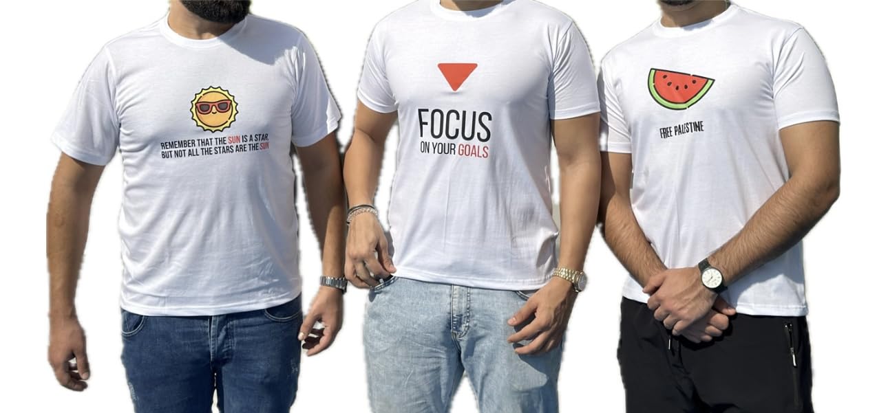 GenericWhite Rays T shirt with I LOVE DUBAI print for gift and souvenir