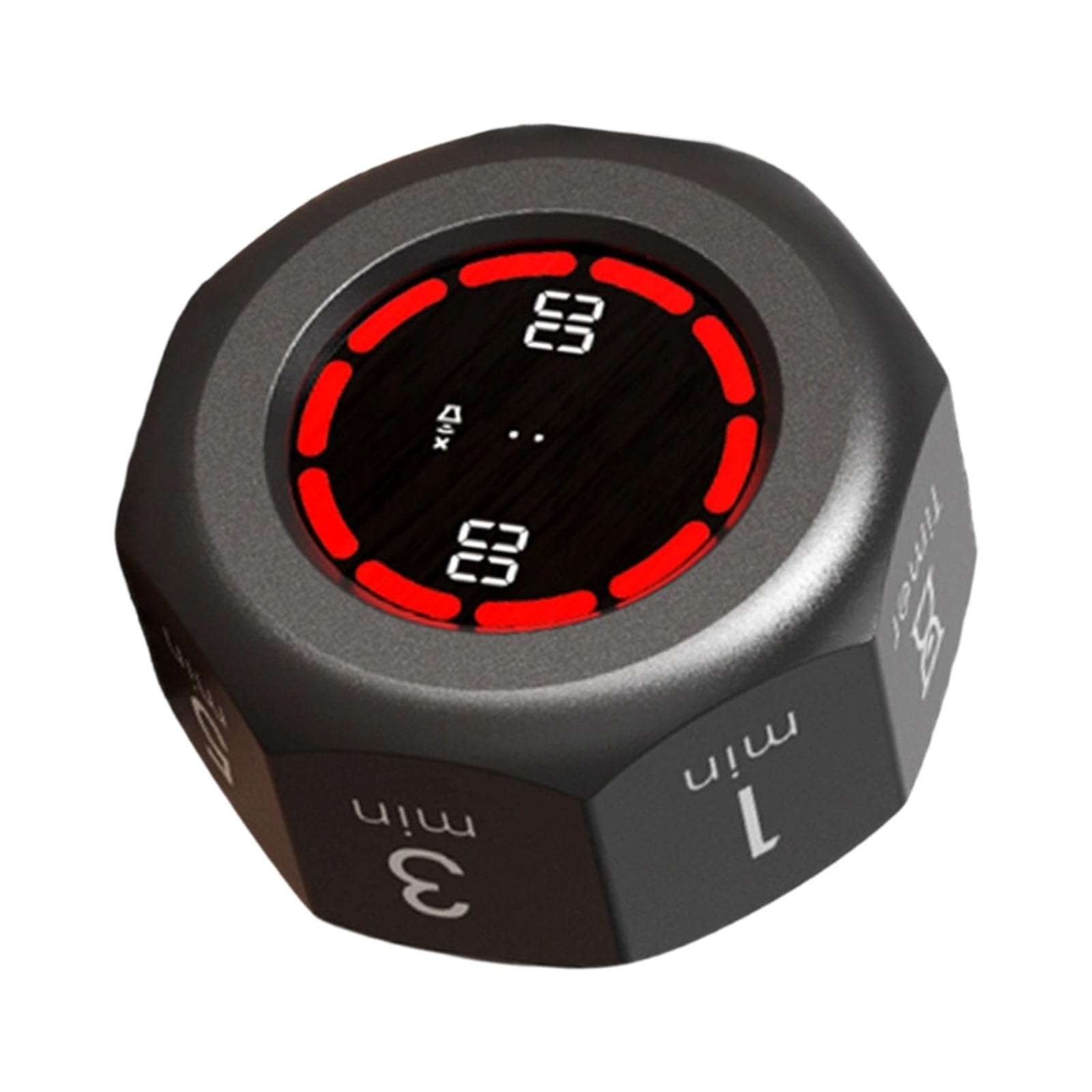 MALSSE Portable Compacts Timer with Flipping Gravities Sensors Visual LCD Screen Rechargeable for Travel Camping Outdoor Activity Portable Timer