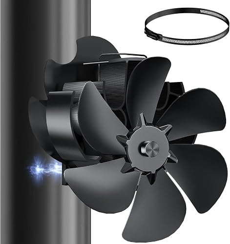 Ventilateur magnétique 6 lames pour tuyau de poêle Miaton