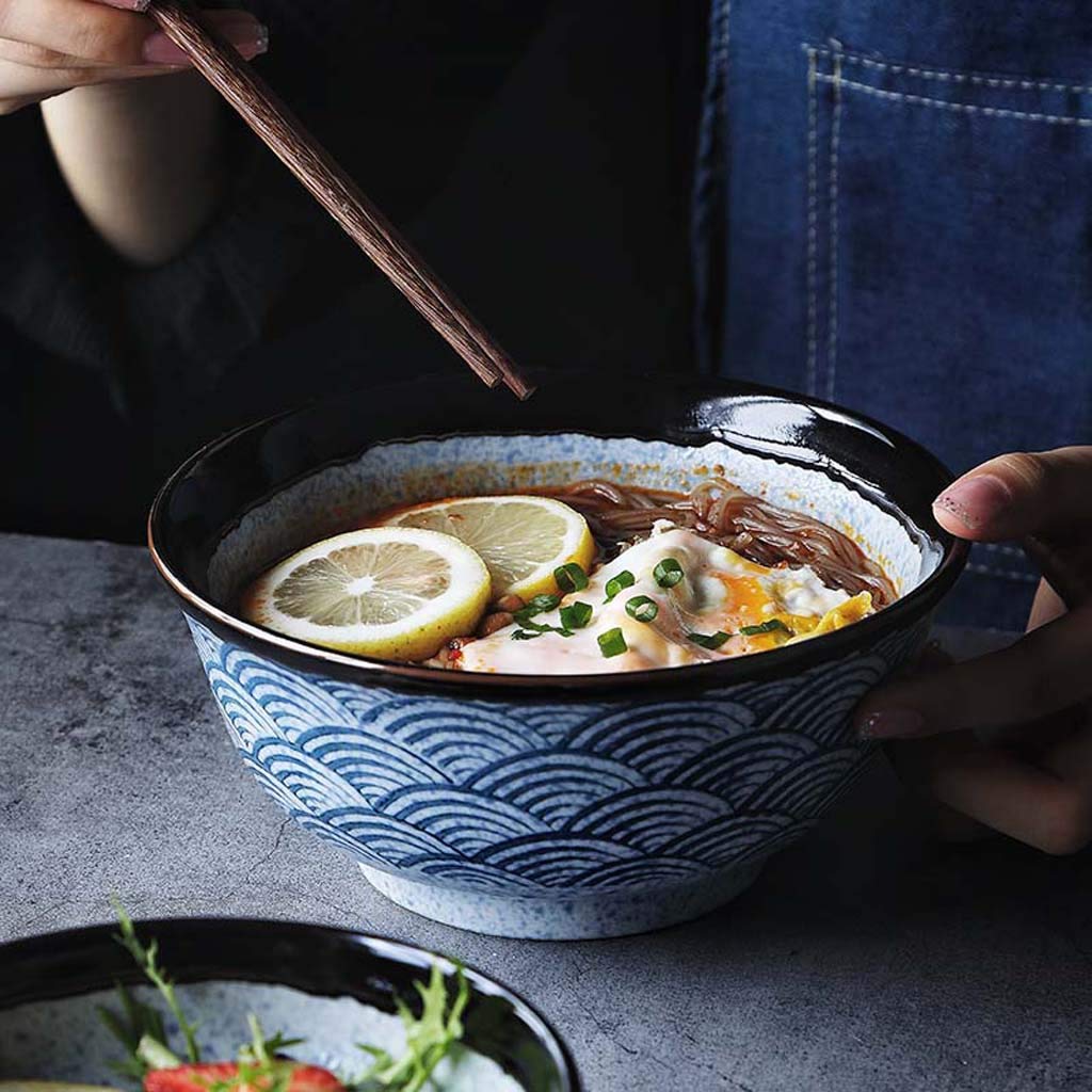 食器 S o LD Zxw Sea Ripple Ceramic Household Bowls, Large Bowls | Suitable for