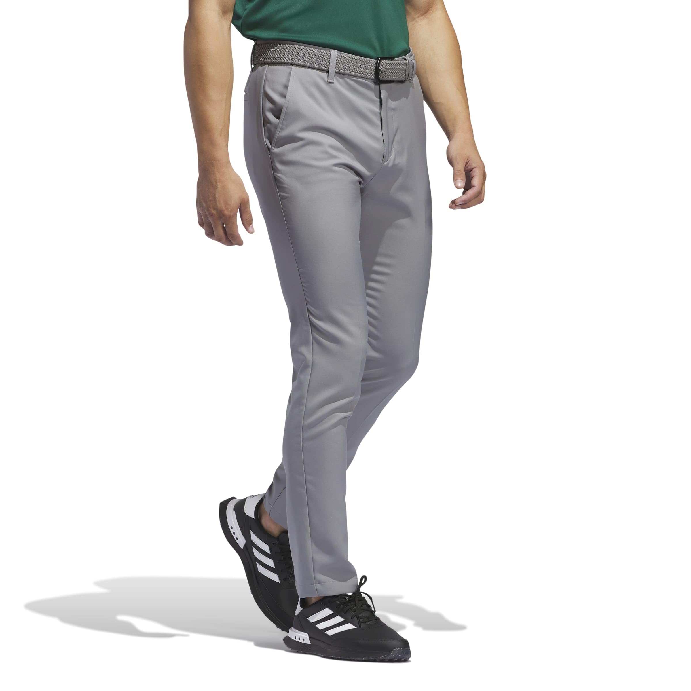 adidas Uomo Adi Advantage Tapered Golf Pants, Grey Three, 34W/32L