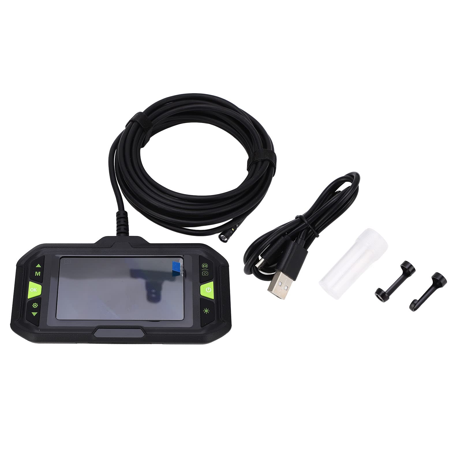 Endoskop-Endoskopkamera mit 4,3-Zoll-IPS-Bildschirm, ABS-Industrie-Endoskop, 3-Objektiv, 7,9-mm-Kamera, 1080P-Foto, IP67 Wasserdicht, für Rohrinspektion, Kanalwandmechanik
