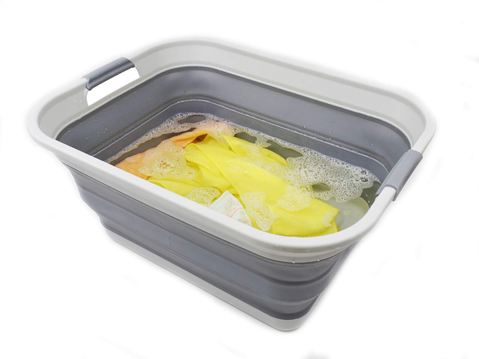 Bacinella Bucato Pieghevole SAMMART In Plastica Da 42 Litri Contenitore